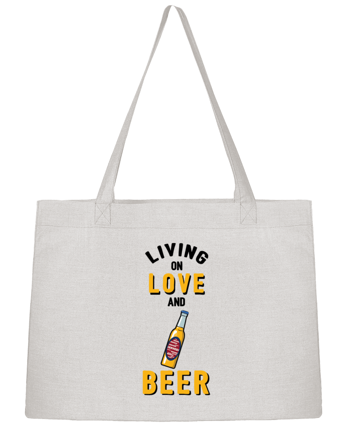 Shopping tote bag Stanley Stella Living on love and beer by tunetoo
