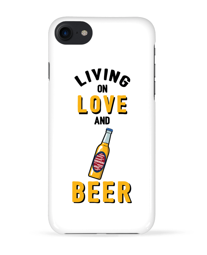 Case 3D iPhone 7 Living on love and beer de tunetoo