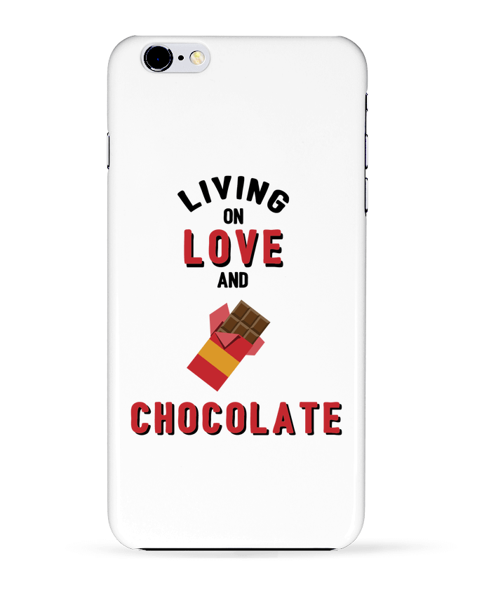 Case 3D iPhone 6+ Living on love and chocolate de tunetoo