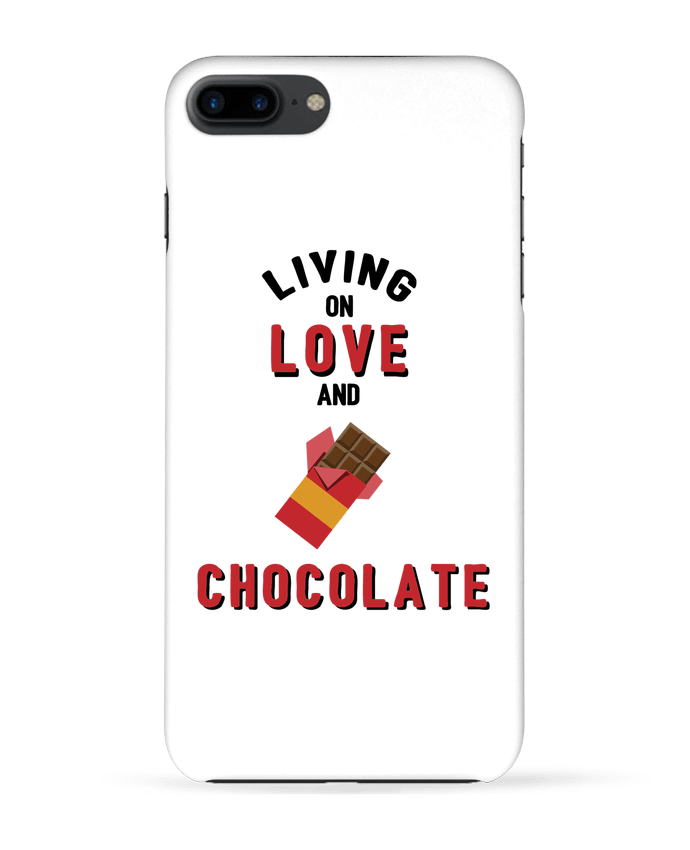 Case 3D iPhone 7+ Living on love and chocolate by tunetoo