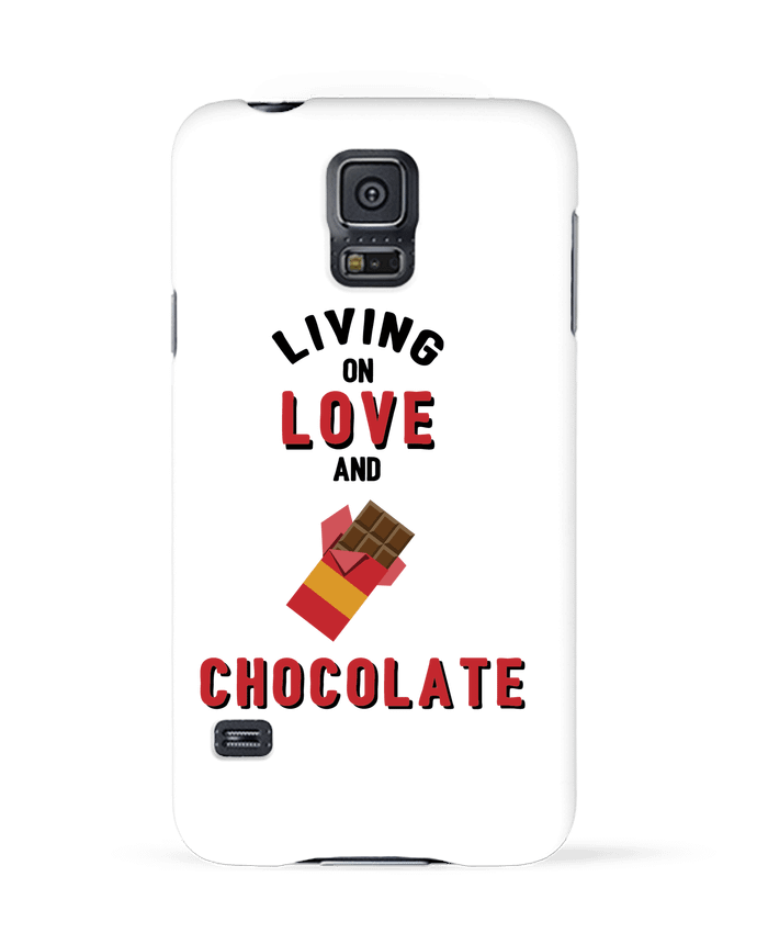 Case 3D Samsung Galaxy S5 Living on love and chocolate by tunetoo