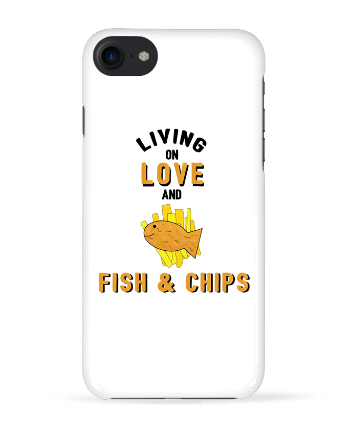 COQUE 3D Iphone 7 Living on love and fish & chips de tunetoo