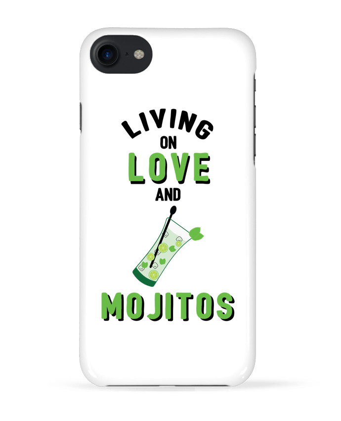 COQUE 3D Iphone 7 Living on love and mojitos de tunetoo