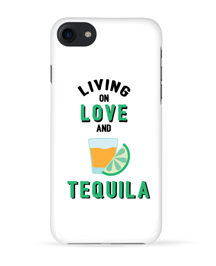 COQUE 3D Iphone 7 Living on love and tequila de tunetoo