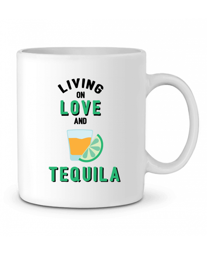 Mug  Living on love and tequila par tunetoo