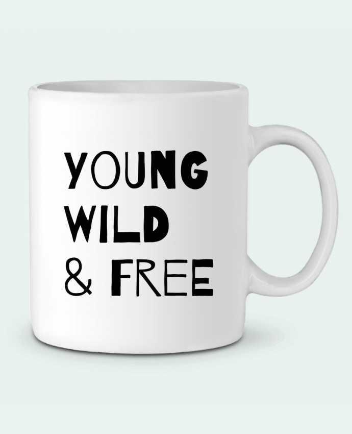 Ceramic Mug YOUNG, WILD, FREE by tunetoo