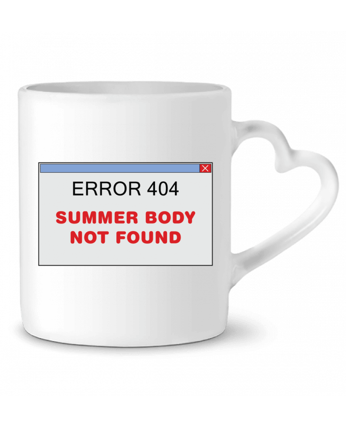 Mug coeur Summer body not found par tunetoo