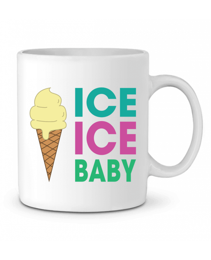 Ceramic Mug Ice Ice Baby by tunetoo