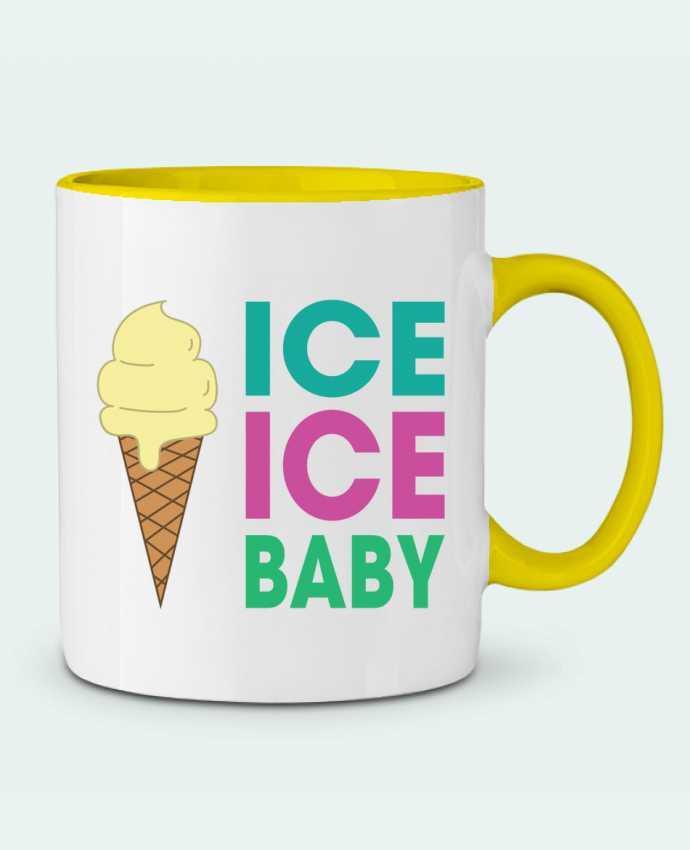 Two-tone Ceramic Mug Ice Ice Baby tunetoo