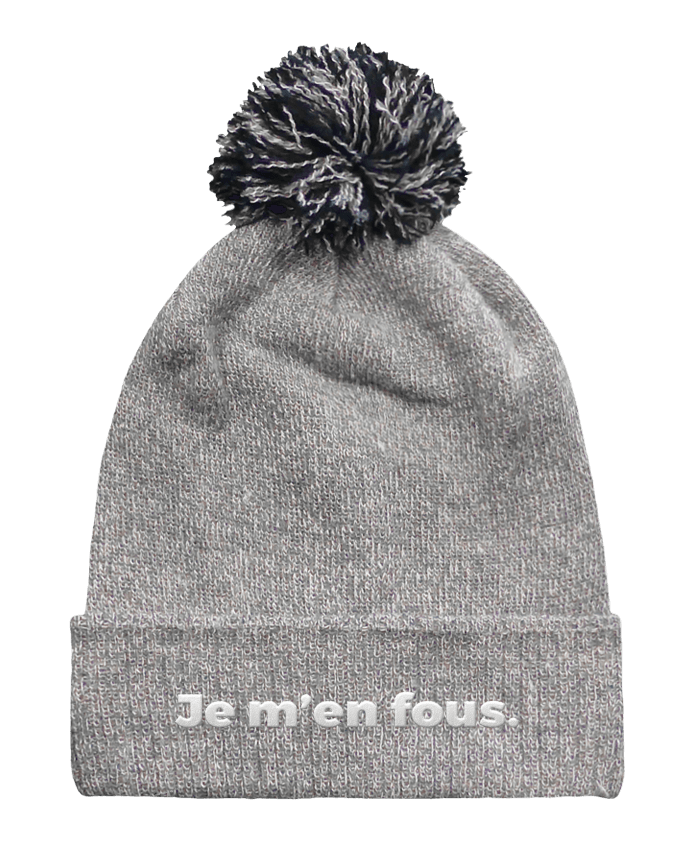 Bonnet à revers Je m'en fous. brodé par tunetoo