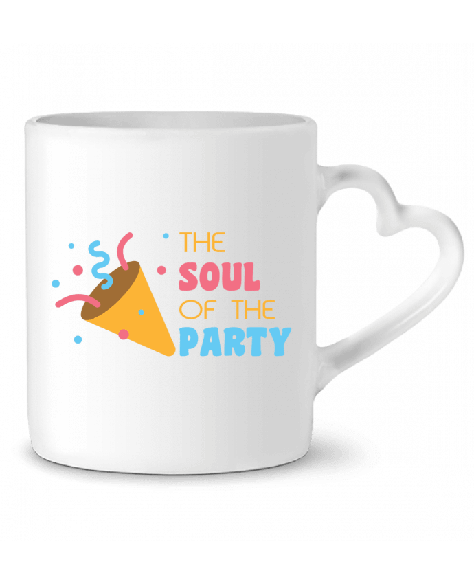 Mug coeur The soul of the party par tunetoo