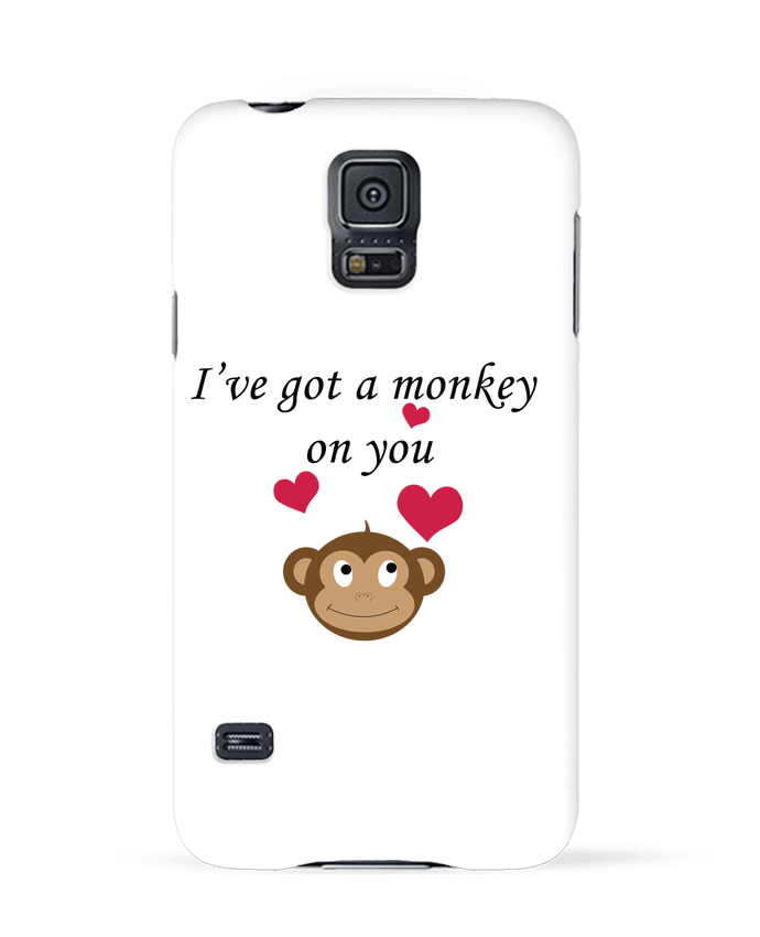 Case 3D Samsung Galaxy S5 I've got a monkey on you by tunetoo