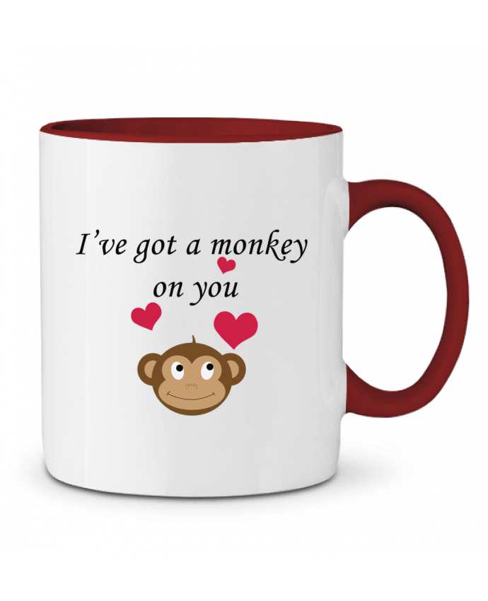 Mug bicolore I've got a monkey on you tunetoo