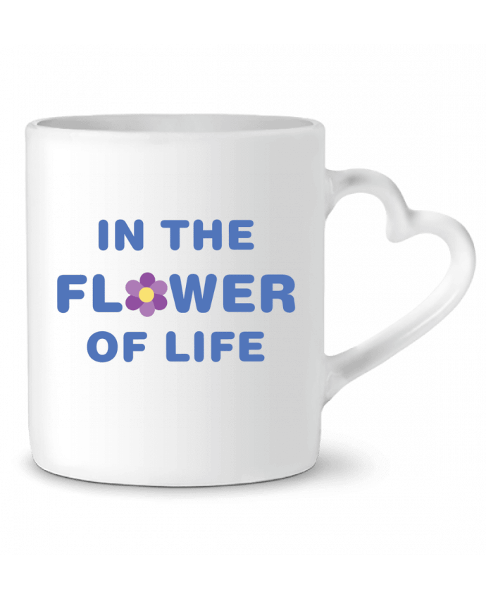 Mug coeur In the flower of life par tunetoo