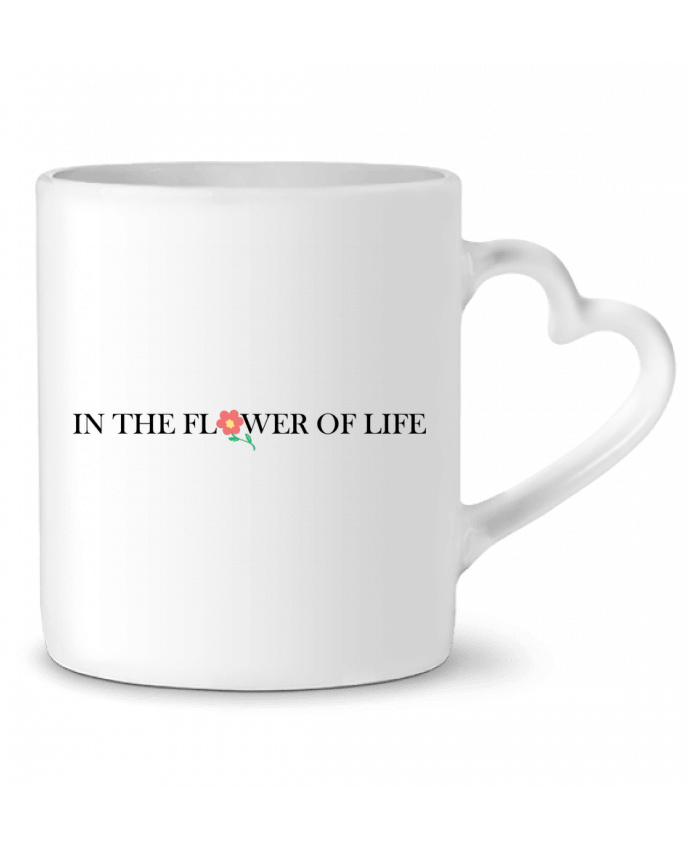 Mug coeur In the flower of life basic par tunetoo