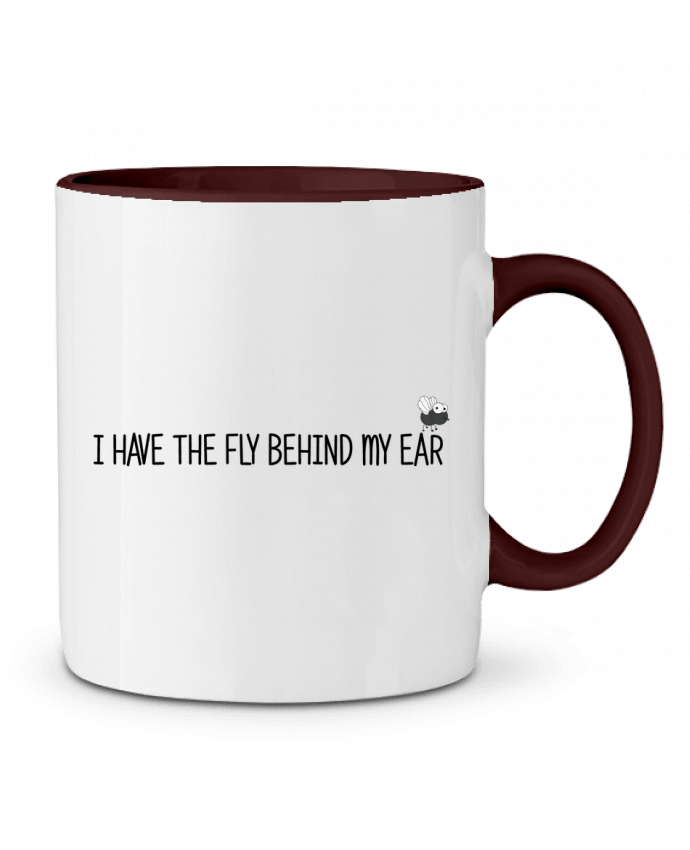 Taza Cerámica Bicolor I have the fly behind my ear tunetoo