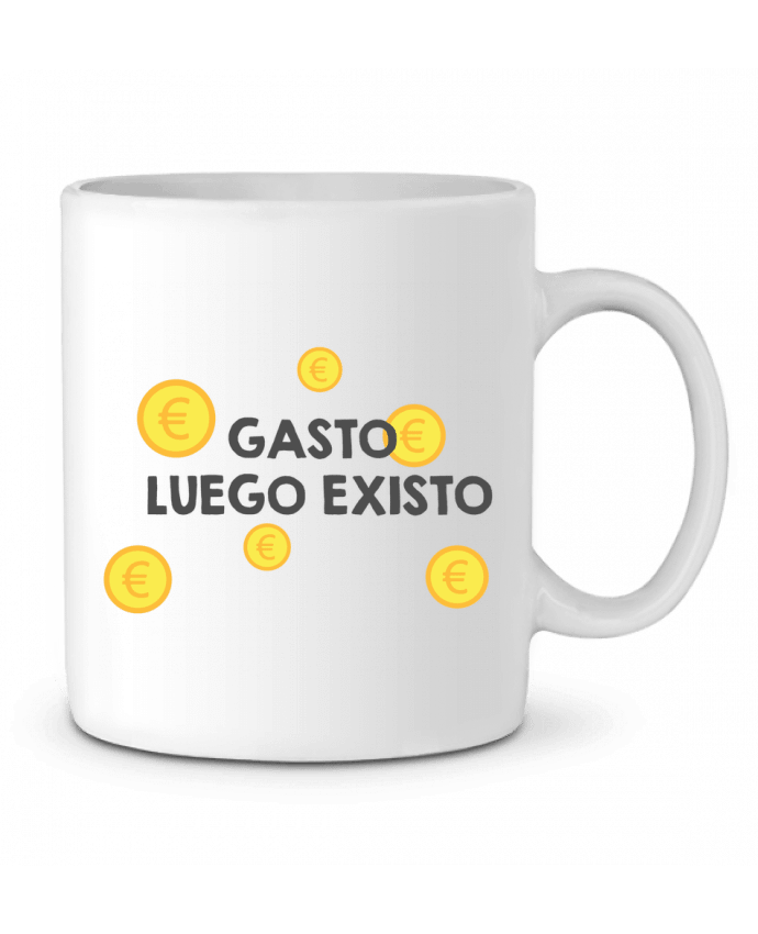 Ceramic Mug Gasto, luego existo by tunetoo