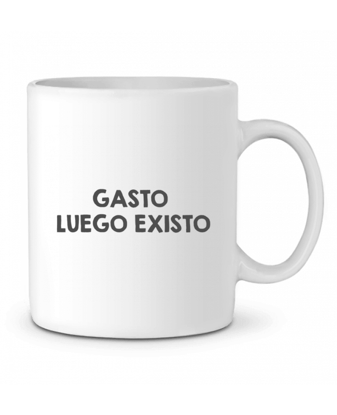 Ceramic Mug Gasto, luego existo basic by tunetoo