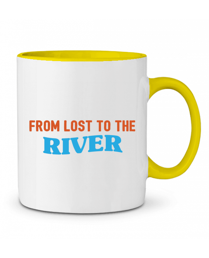 Taza Cerámica Bicolor From lost to the river tunetoo