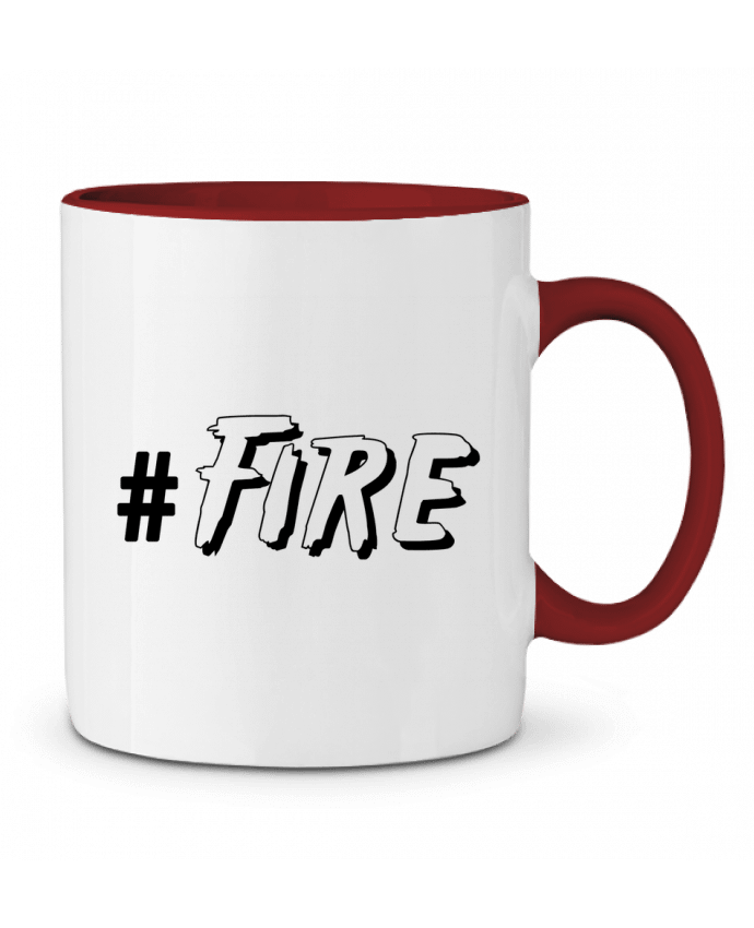 Mug bicolore #Fire tunetoo
