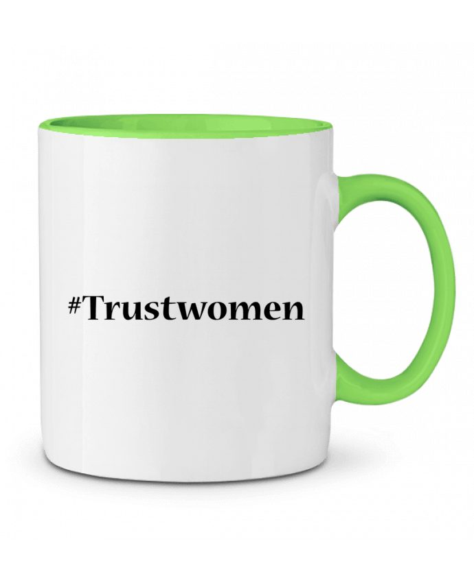 Taza Cerámica Bicolor #TrustWomen tunetoo