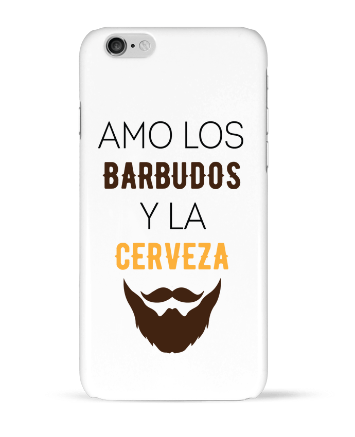 Case 3D iPhone 6 Amo los barbudos y ma cerveza by tunetoo