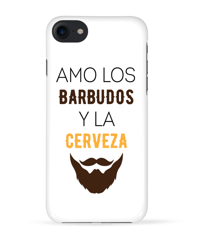 Case 3D iPhone 7 Amo los barbudos y ma cerveza de tunetoo