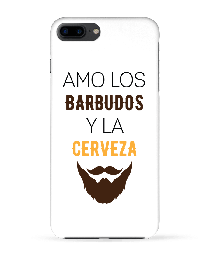 Case 3D iPhone 7+ Amo los barbudos y ma cerveza by tunetoo