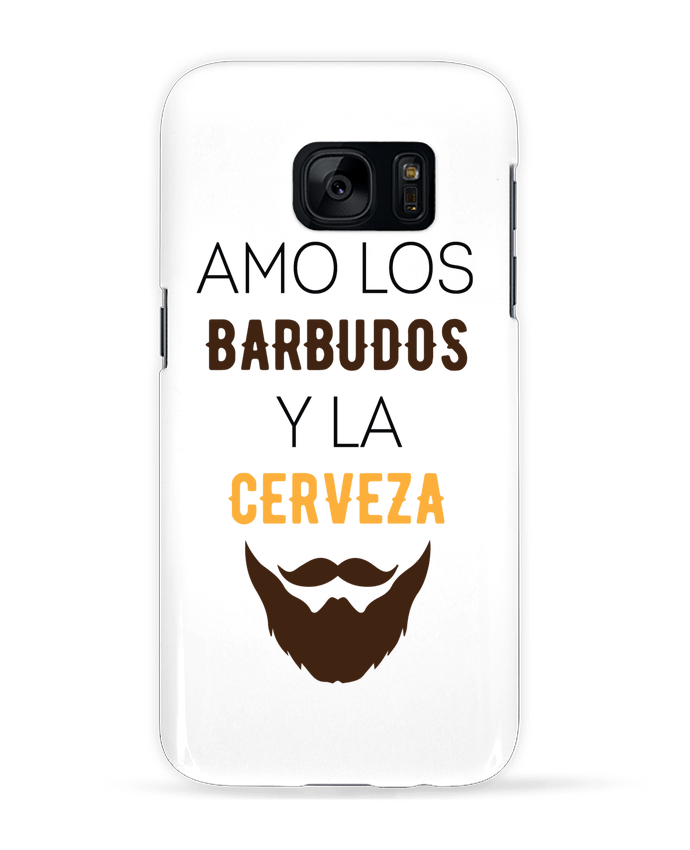Case 3D Samsung Galaxy S7 Amo los barbudos y ma cerveza by tunetoo