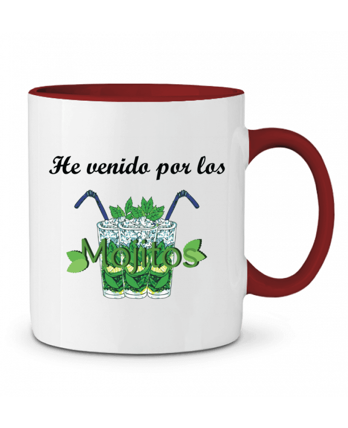 Mug bicolore He venido por los mojitos tunetoo