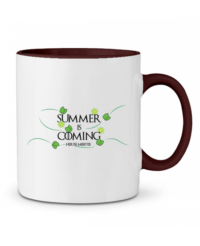 Taza Cerámica Bicolor Summer is coming mojito game of thrones tunetoo