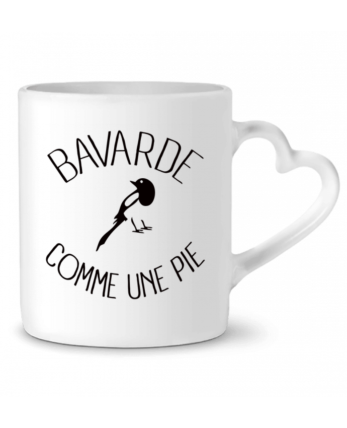 Mug coeur Bavarde comme une Pie par Freeyourshirt.com