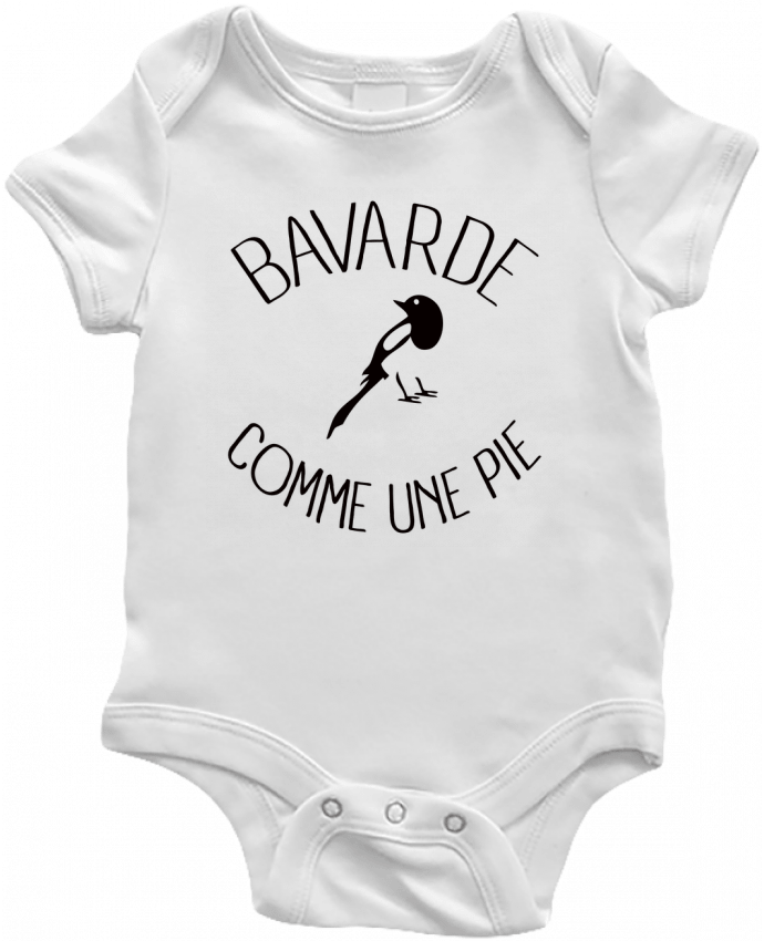 Body Bebé Bavarde comme une Pie por Freeyourshirt.com