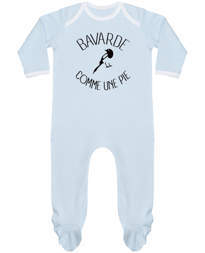Body Pyjama Bébé Bavarde comme une Pie par Freeyourshirt.com