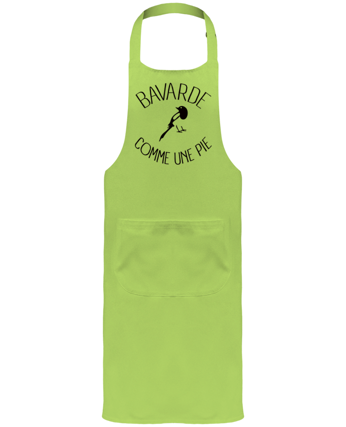 Garden or Sommelier Apron with Pocket Bavarde comme une Pie by Freeyourshirt.com