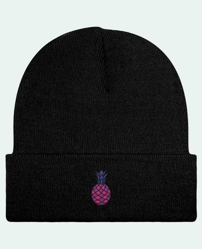 Reversible Beanie Ananas violet by tunetoo