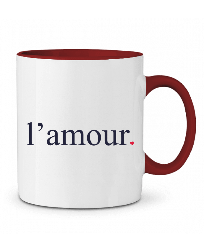 Mug bicolore l'amour by Ruuud Ruuud