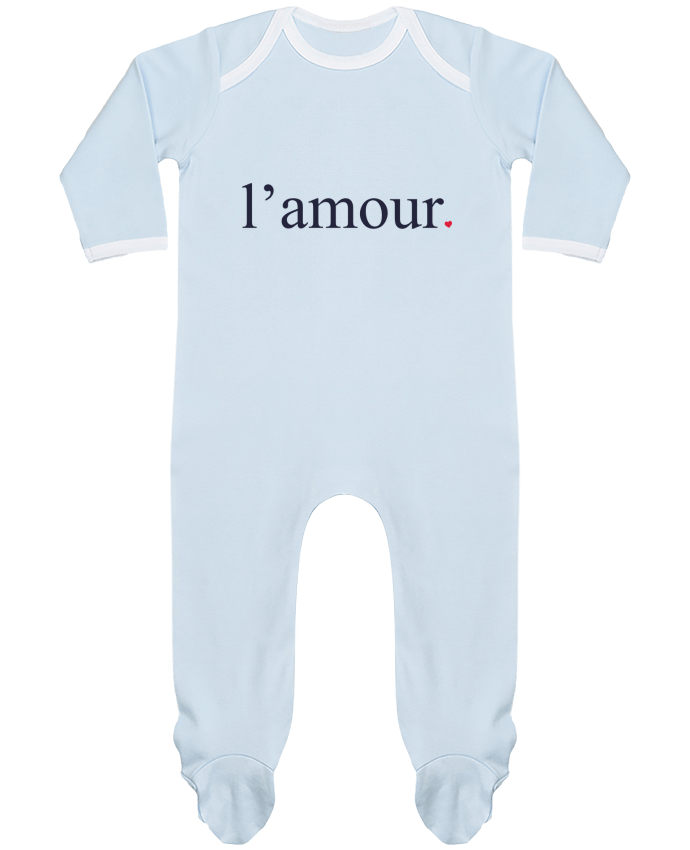 Pijama Bebé Manga Larga Contraste l'amour by Ruuud por Ruuud