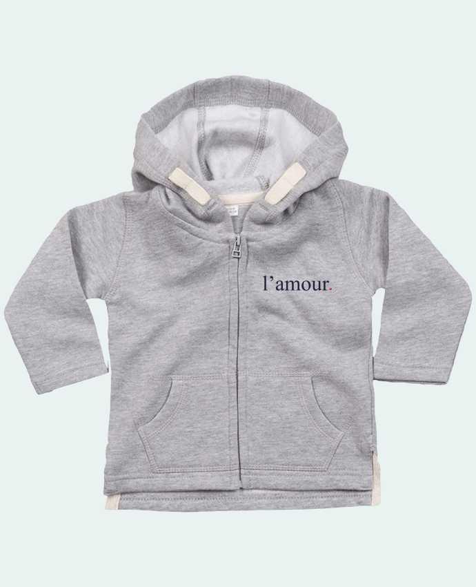 Hoddie with zip for baby l'amour by Ruuud by Ruuud