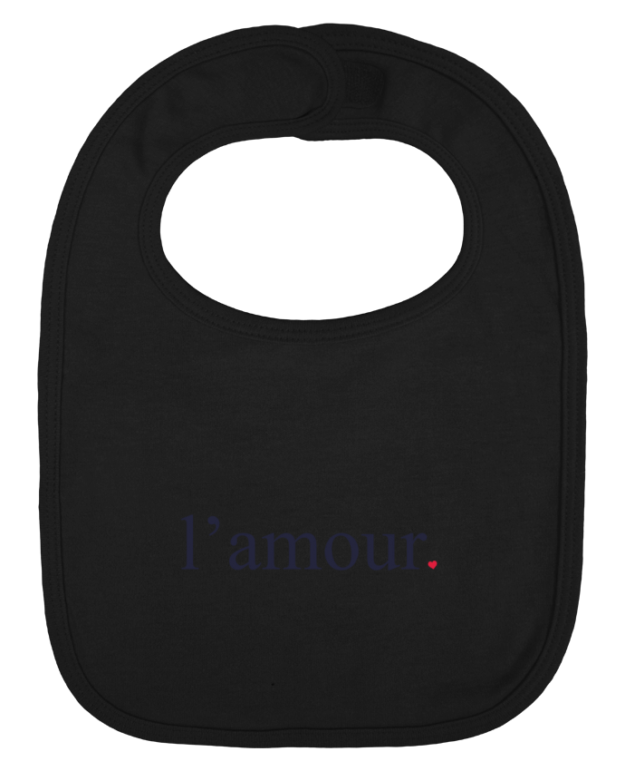 Baby Bib plain and contrast l'amour by Ruuud by Ruuud