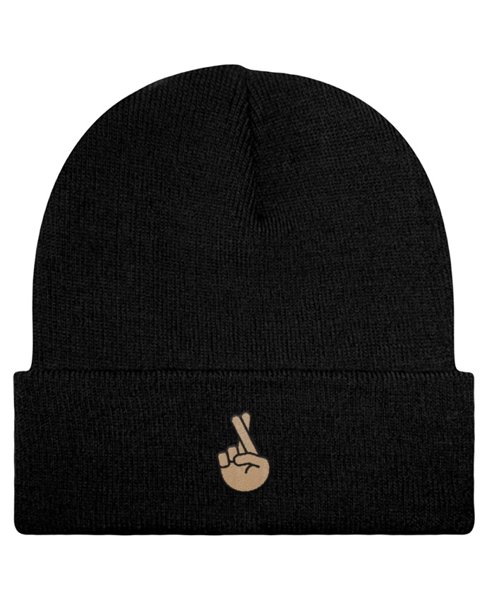 Bonnet à revers Doigts croisés white par tunetoo