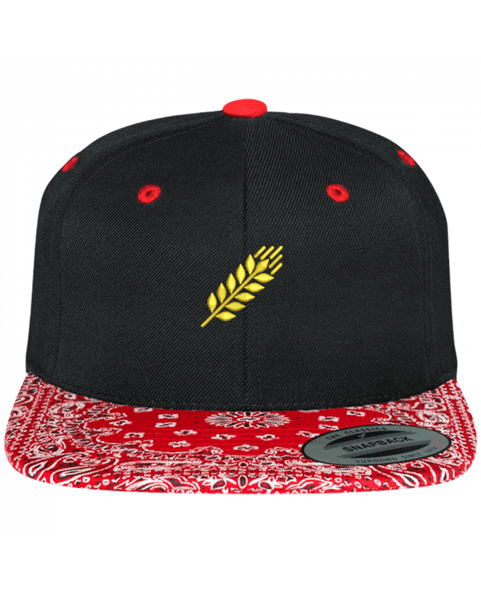 Casquette Snapback à imprimé brodé Blé par tunetoo