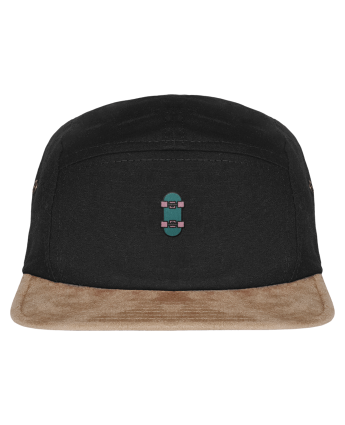 5 Panel Cap suede effect visor Skate bleu by tunetoo