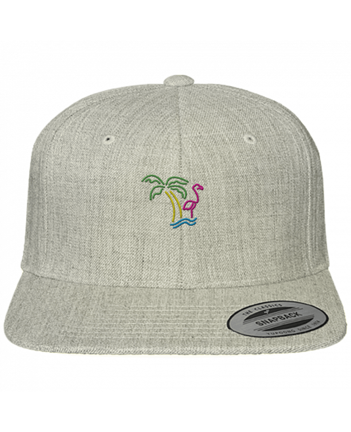 Snapback classique brodé Island Flamingo par tunetoo