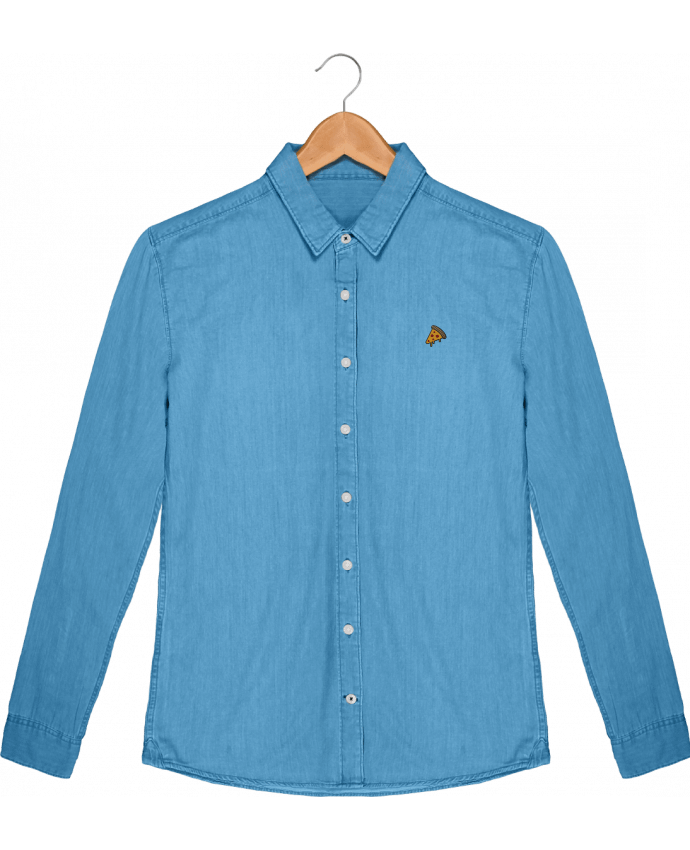 Shirt Men Stanley Innovates Denim Pizza slice by tunetoo