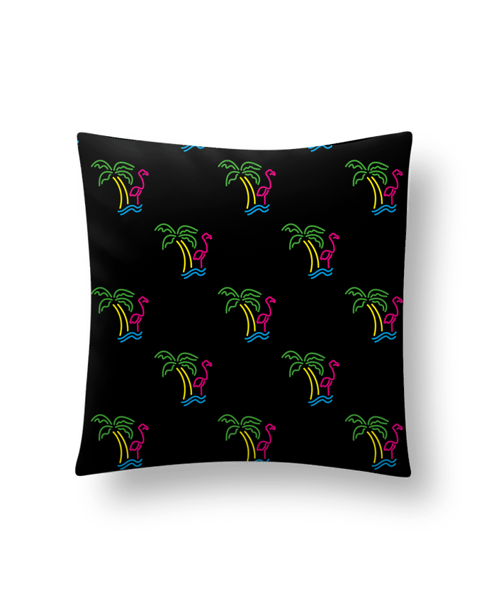 Coussin Island Flamingo par tunetoo