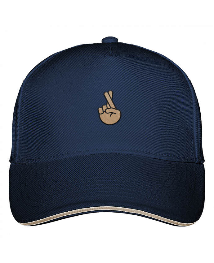 5 Panel Cap Ultimate Doigts croisés white by tunetoo