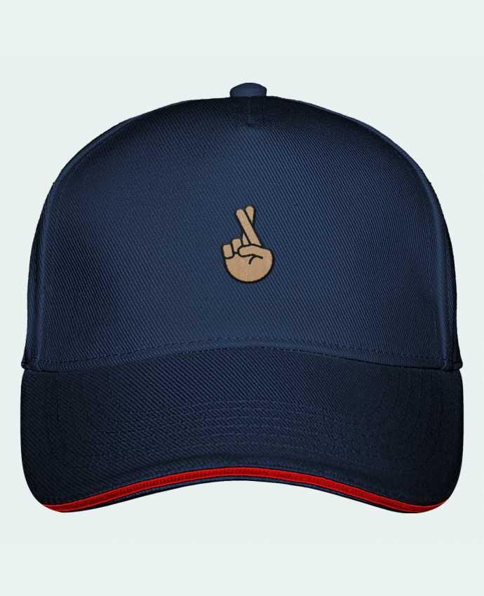 5 Panel Cap Ultimate Doigts croisés white by tunetoo
