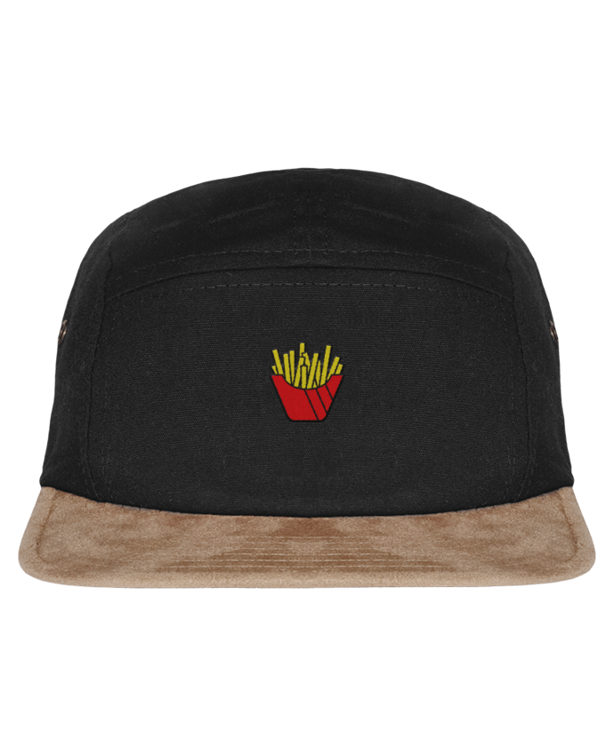 5 Panel Cap suede effect visor Frites by tunetoo