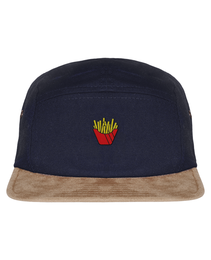 5 Panel Cap suede effect visor Frites by tunetoo